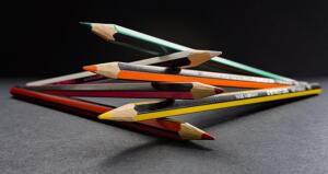 A Stack of Coloured Pencils
