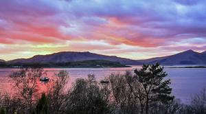 Sunset over Loch Linney