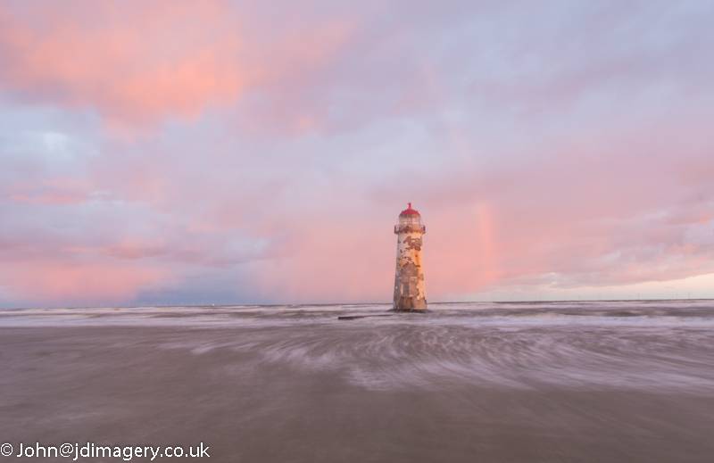 Morning clouds over Talacre beach