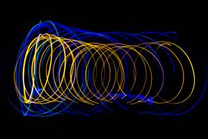 Painting with light, Liverpool Castle